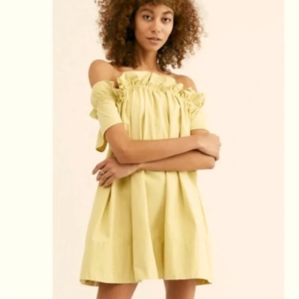 Free People Sophie mini off shoulder dress